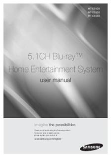 Samsung HT E 5550 manual. Camera Instructions.